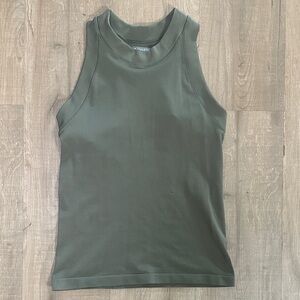 Athleta Sage Green Ribbed Tank